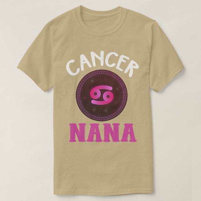 Camiseta Mujeres Cáncer de Rótulo Zodiaco Nana Horoscope As (Diseño del anverso)