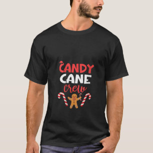 Camiseta Mujeres Candy Cane Crew Xmas Santa Funny Navidades