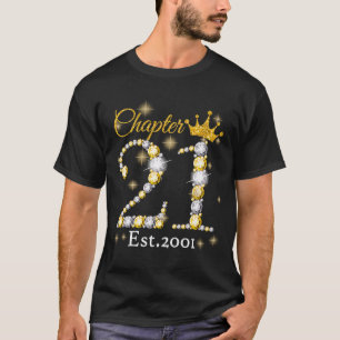 Camiseta Mujeres Capítulo 21 EST 2001 21 años 21º nacimient