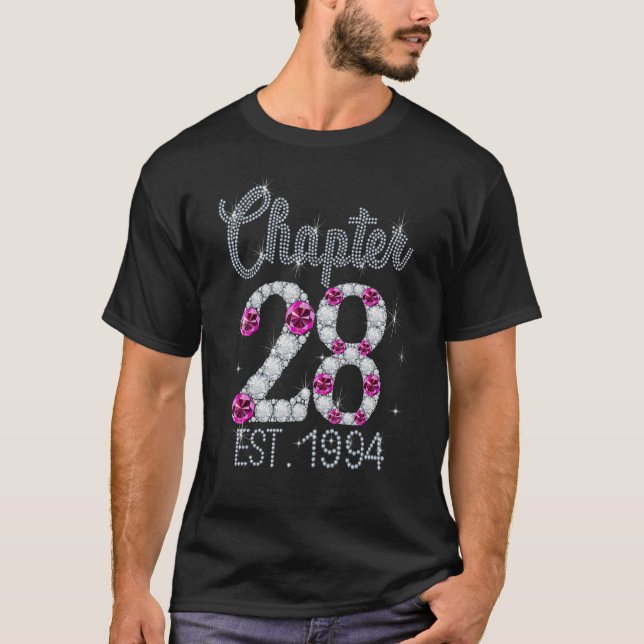 Camiseta Mujeres Capítulo 28 Años 28 Feliz Cumpleaños Chica (Anverso)