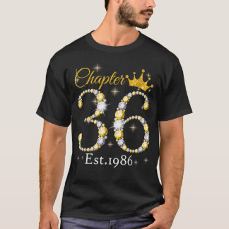 Camiseta Mujeres Capítulo 36 EST 1986 36 años 36º nacimient