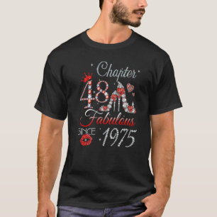 Camiseta Mujeres Capítulo 48 EST 1975 48 años 48º nacimient