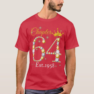 Camiseta Mujeres Capítulo 64 EST 1958 64 años 64º nacimient