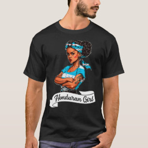 Camiseta Mujeres Catracha Chica Bandera De Hondura