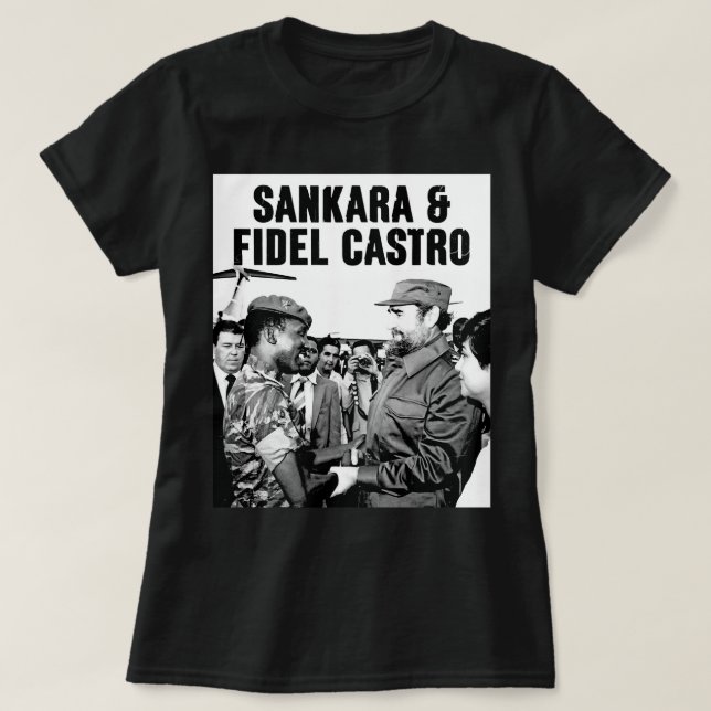 Camiseta Mujeres Che Guevara Thomas De Sankara Africa Gif (Diseño del anverso)