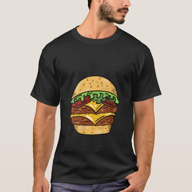 Camiseta Mujeres Cheeseburger Lazy Diy Halloween Disstume H (Anverso)