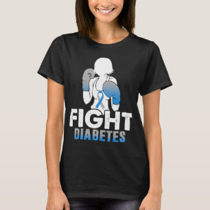 Camiseta mujeres chica lucha contra la diabetes t1d t2d gue