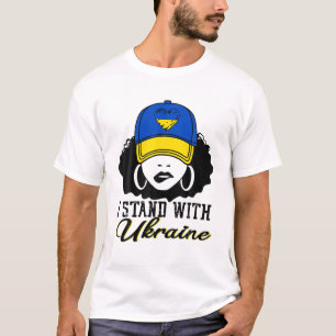 Camiseta Mujeres Chica Ucrania apoyo a Ucrania al Reino Uni