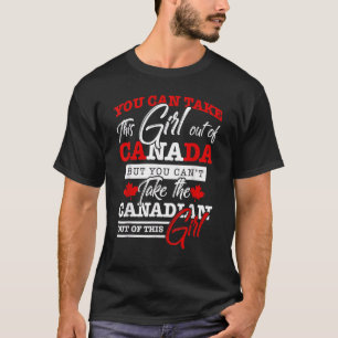 Camiseta Mujeres Chicas canadienses maples Leaf Canadá