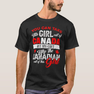 Camiseta Mujeres Chicas canadienses maples Leaf Canadá