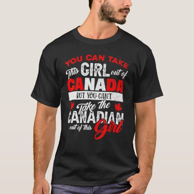 Camiseta Mujeres Chicas canadienses maples Leaf Canadá (Anverso)