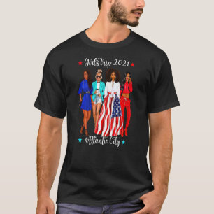Camiseta Mujeres Chicas de Atlantic City viajan 2021 mujere
