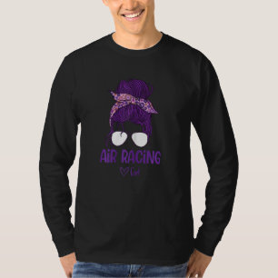 Camiseta Mujeres Chicas de Carreras aérea apoyan a atletas