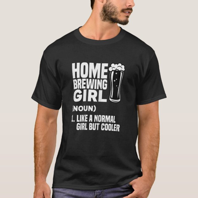 Camiseta Mujeres Chicas De Cría En Casa Como Un Chica Norma (Anverso)