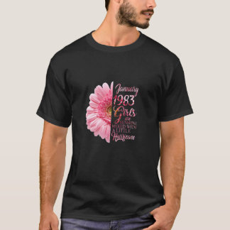 Camiseta Mujeres Chicas De Enero 1983 39º Regalos De Cumple