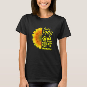 Camiseta Mujeres Chicas de julio 1993 Sunflower 29º cumplea