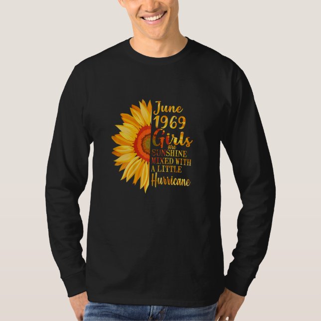 Camiseta Mujeres Chicas de junio 1969 53º cumpleaños 53 año (Anverso)