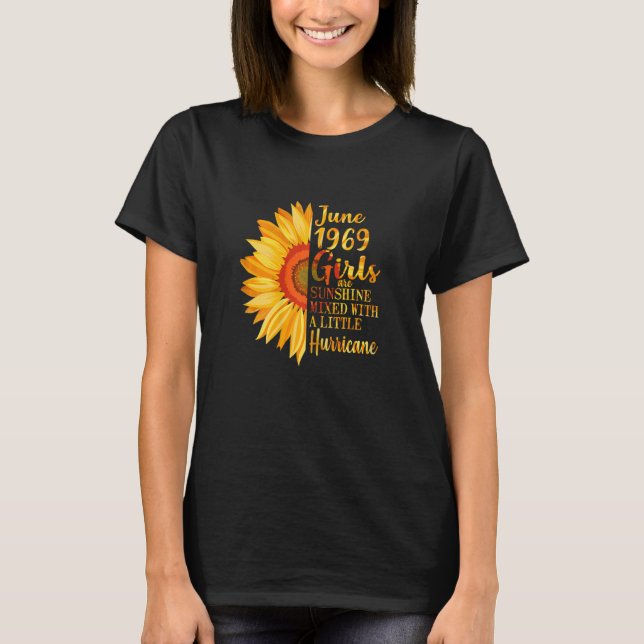 Camiseta Mujeres Chicas de junio 1969 53º cumpleaños 53 año (Anverso)