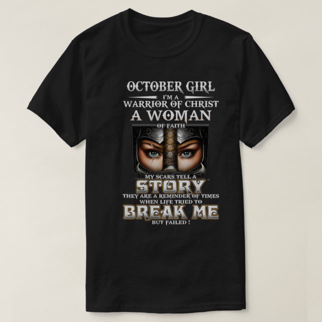 Camiseta Mujeres Chicas de octubre Mis cicatrices cuentan u (Diseño del anverso)
