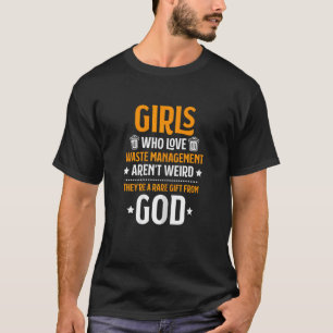 Camiseta Mujeres Chicas de Trashman que aman la gestión de