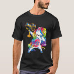 Camiseta Mujeres Chicas de Unicornio Funny Hanukkah<br><div class="desc">Hanukkah Unicorn Chicas mujeres pijamas camisas</div>