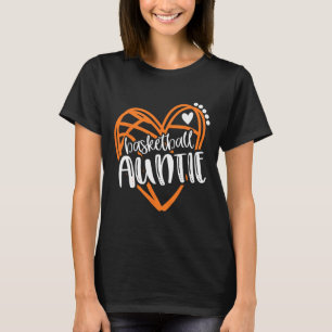 Camiseta Mujeres Chicas Esqueleto Tía Corazón Distressed