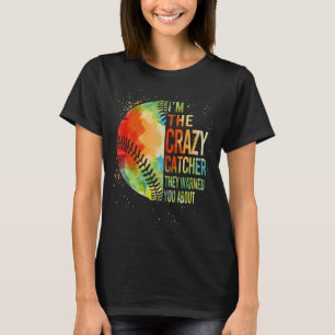 Camiseta Mujeres Chicas jóvenes de Softball Crazy Catcher