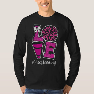 Camiseta Mujeres Chicas Lindo Amor Animadora Porristas Acr