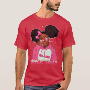 Camiseta Mujeres Chicas negras apoyan la lucha contra el cá