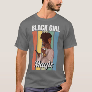 Camiseta Mujeres Chicas negras Magia Melanin Mujeres Chica