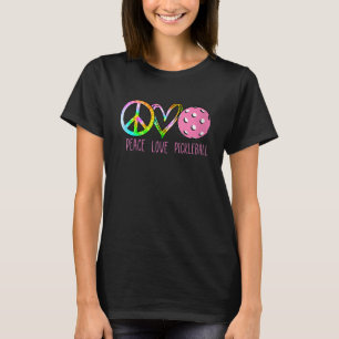 Camiseta Mujeres Chicas Pickleball Retiradas Damas Paz Amor