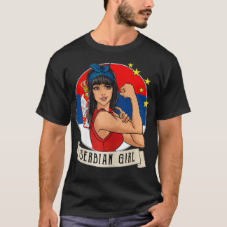Camiseta Mujeres Chicas serbias regalos de Serbia 