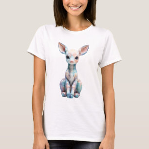 Camiseta Mujeres Ciervo Ciervita Mitológicas Acuarela Paste