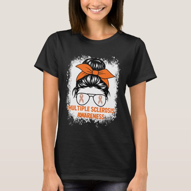 Camiseta Mujeres Cinta naranja Ms Esclerosis Múltiple (Anverso)