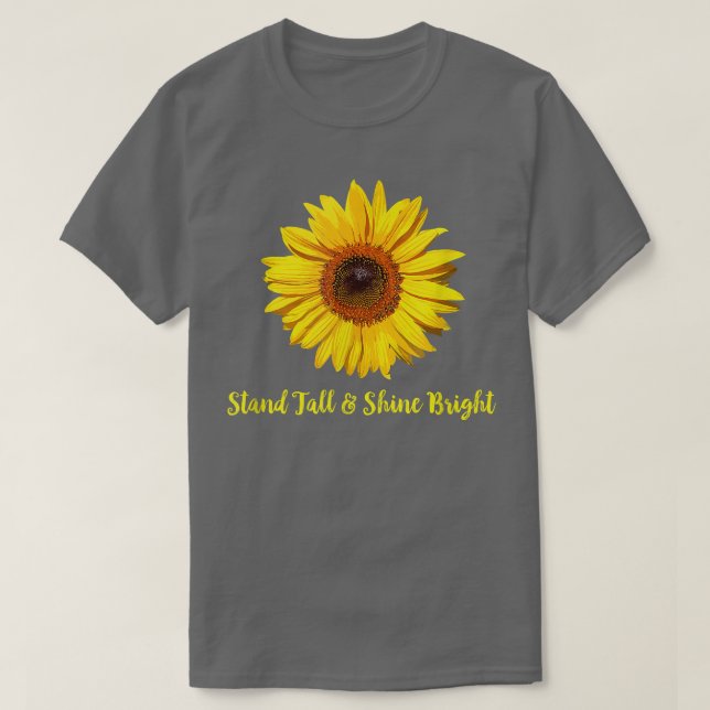Camiseta Mujeres Cita Inspiradora Girasol  (Diseño del anverso)