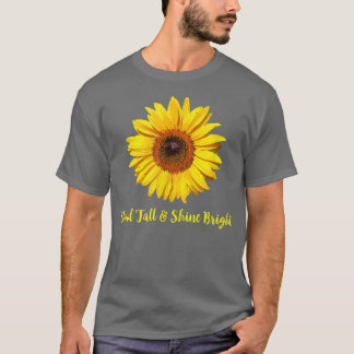 Camiseta Mujeres Cita Inspiradora Girasol 