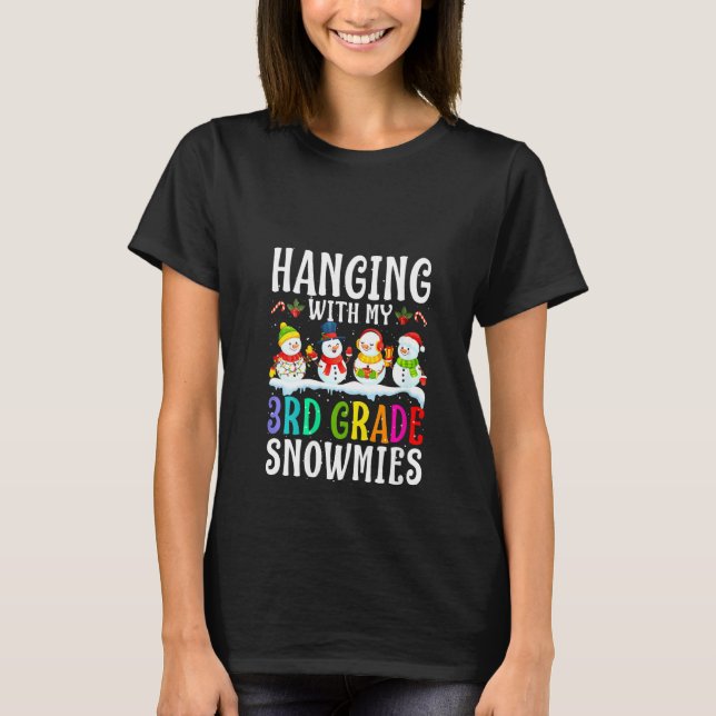 Camiseta Mujeres colgando con mi profesor de Nieve de terce (Anverso)