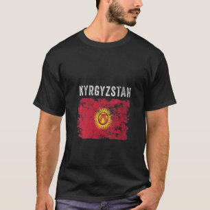 Camiseta Mujeres con bandera de Kirguistán Hombres con prob