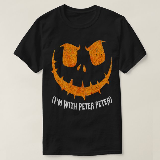Camiseta Mujeres Con Chicas De Halloween De La Pareja Peter (Diseño del anverso)
