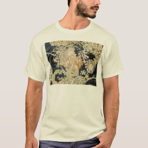 Camiseta Mujeres con el arte Nouveau de las margaritas
