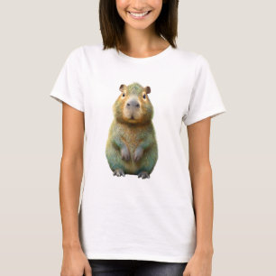 Camiseta Mujeres con gorra erguida de piel turquesa vibrant