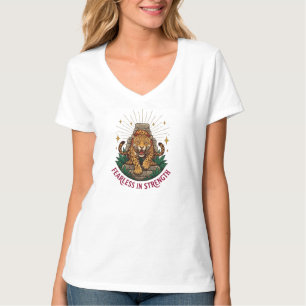 Camiseta Mujeres con gráficos de jaguar azteca sin miedo en