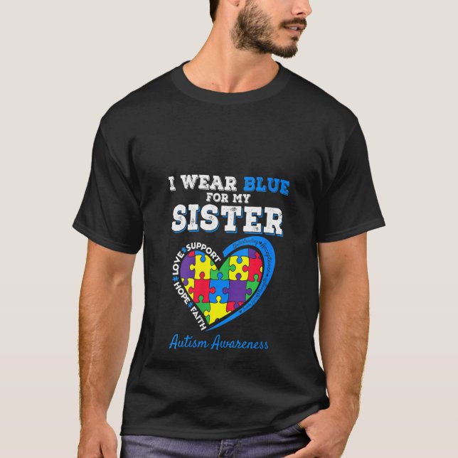 Camiseta Mujeres Con Las Que Uso El Azul Por Conciencia De  (Anverso)