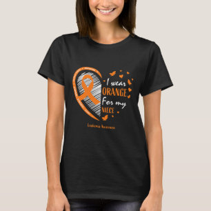 Camiseta Mujeres Con Las Que Uso Naranja Para Mis Awares De