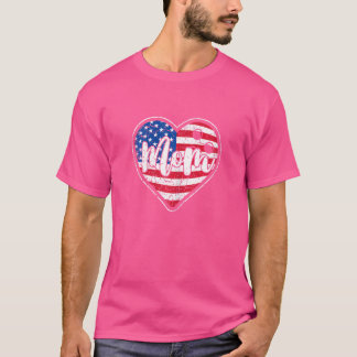 Camiseta Mujeres con problemas en la bandera de Estados Uni