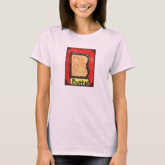 Camiseta mujeres con tostadas de mantequilla