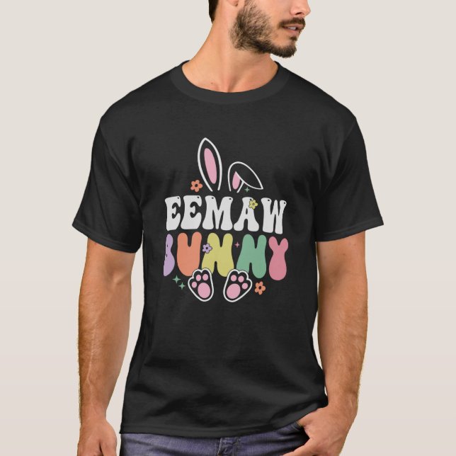 Camiseta Mujeres Conejitas Eemaw Día de Pascua Conejo Abuel (Anverso)