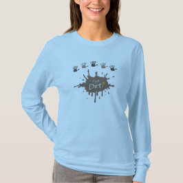 Camiseta Mujeres conseguidas la manga larga de la suciedad
