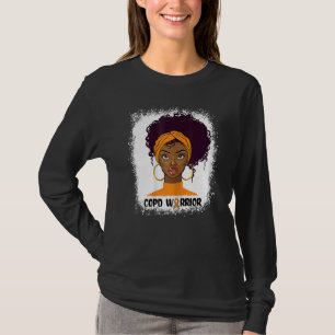 Camiseta Mujeres Copd Guerrero Curly Cabello Natural Afro Á