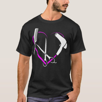 Camiseta Mujeres Corazón Amor Peluquería Regalo Salon Hairs